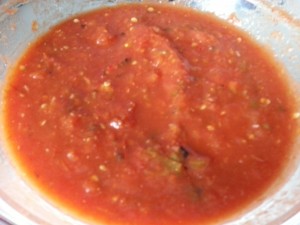 Mexican rustic-style salsa